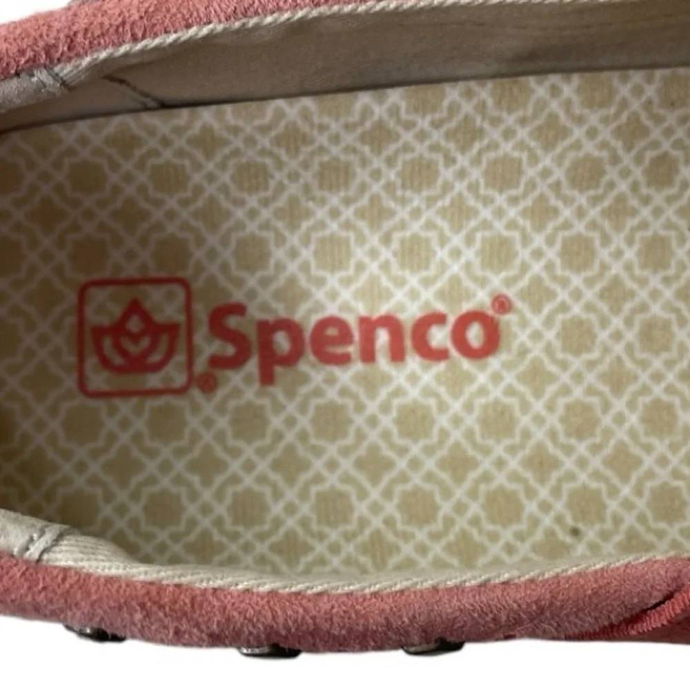 Spenco Women’s Santa Barbara Rivet Pink Leather Slip On Sneakers